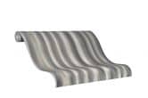 non-woven wallpaper in stripes with gloss effect black, silver wave by Harald Glööckler 
