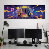 Canvas schilderij, gaming symbolen 