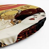 Rundes Leinwandbild - Schöne Frau - G. Klimt 