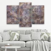 Canvas print 3 stuks, mozaïek van de sterren 