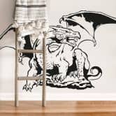 Sticker mural - Dragon Médieval 