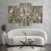 Leinwandbild 3 teilig, Iris Blumen 