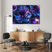 Leinwandbild, Granatapfelblumen - 3D Tiefe 