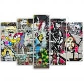 5-delige canvasprint Graffiti Street Art 