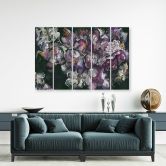 Leinwandbild 5 teilig, Iris Blume 