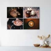 Canvas schilderij, koffie en snoepjes 