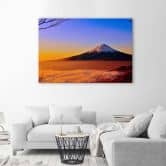 Leinwandbild, Berg Fuji Landschaft 