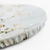 Rundt lærredsbillede Fugle på en gren Chinoiserie 