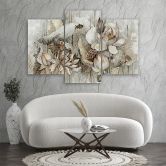 Leinwandbild 3 teilig, Saint Lotos Blumen 
