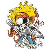 Wandtattoo Skull of Rock pure 