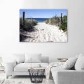 Leinwandbild, Strand Dünen Landschaft 