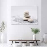 Leinwandbild, Zen-Steine Spa 