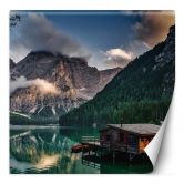 Fototapete, See in den Bergen Berglandschaft 