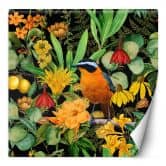 Fototapete, Bunte Dschungel Tropische Abstrakte Vogel Natur - Andrea Haase 