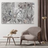 Tableau sur Toile en 3 parties Mosaïque Jungle 
