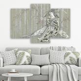 3-delige canvas print, traditionele Japanse Geisha 
