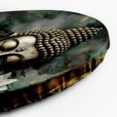 Ronde Canvas Muurschildering Boeddha Zen Abstractie 