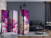 Paravent, Raumteiler freistehend, Trennwand - Flowers Memories II, 5-teilig - einseitig bedruckt - 225x172 cm 