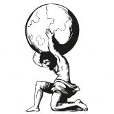 Wandtattoo Atlas 