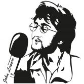 Sticker mural - John Lennon 