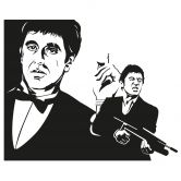 Wandtattoo Scarface 
