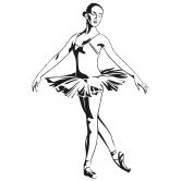 Wandtattoo Ballerina 1 