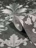 Vliestapete Ornament Struktur Modern, Opulent, Barock in Schwarz  