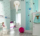 Vliestapete Vögel Illustration Romantisch, Modern in Weiß für Schlafzimmer 