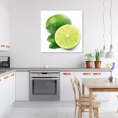 Leinwandbild, Limette Obst 