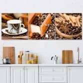 Leinwandbild 3-teilig, Kaffee & Zimt 