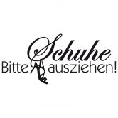 Wandtattoo Bitte Schuhe ausziehen 2 