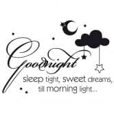 Sticker mural - Goodnight sleep tight... 