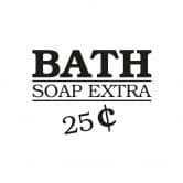 Wandtattoo Bath - Soap Extra - 25 Cent 
