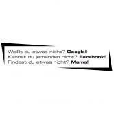 Wandtattoo Google Facebook Mama 