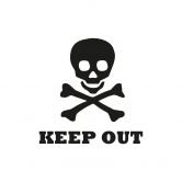 Wandtattoo Keep Out 