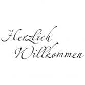 Wandtattoo Herzlich Willkommen 4 (2-farbig) 