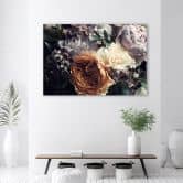Leinwandbild, Pastell Peony Bouquet Blumen 