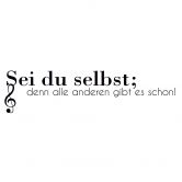 Wandtattoo Sei du selbst... 02 
