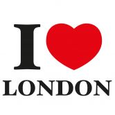 Sticker mural - I love London 