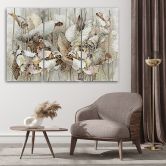 Leinwandbild 3 teilig, Saint Lotos Blumen 