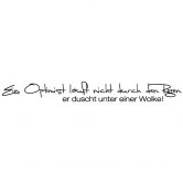 Wandtattoo Ein Optimist... 2-farbig 