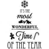 Sticker mural - Its the most wonderful time 