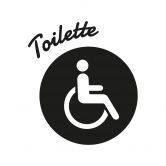 Wandtattoo Behinderten-Toilette 