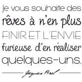 Wandtattoo Je vous Souhaite... 
