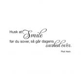 Wandtattoo Husk at smile... 