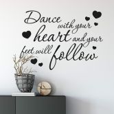 Sticker mural - Dance with your heart... 