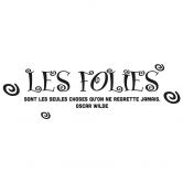 Sticker mural - Sticker mural Les folies... 