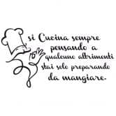 Wandtattoo Si Cucina sempre... 