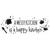 Wallsticker - A messy kitchen 