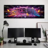 Leinwandbild, Gaming Zone Inschrift 